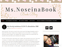 Tablet Screenshot of msnoseinabook.com